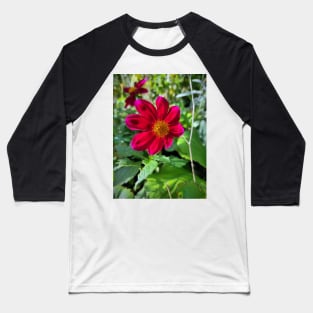 Red Blossom Baseball T-Shirt